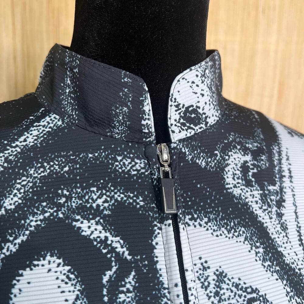 Sunsense by Jamie Sadock Pullover UPF Golf Mock Neck Tsunami Abstract Print Med - Picture 4 of 9